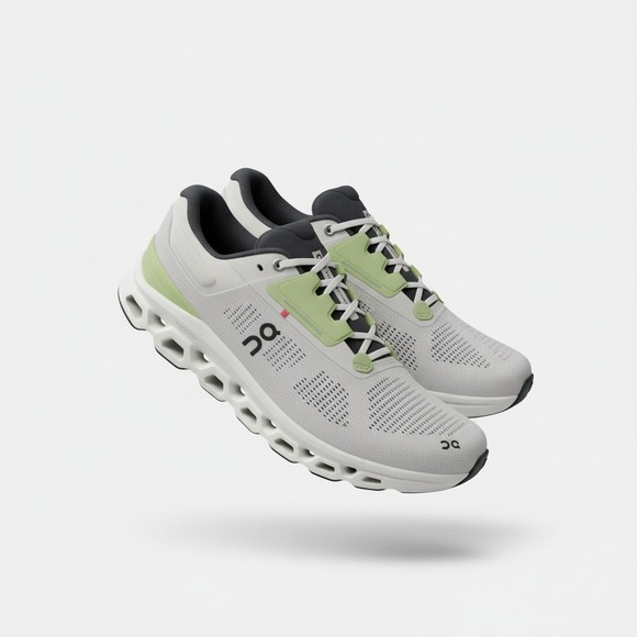 On Running Shoes - On Cloudstratus 3 Womens Running Shoes Pearl Ivory 3WD30122143 Size 9